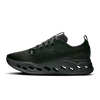 Men's On Cloudsurfer Max. Black upper. Black midsole. Medial view.