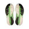 Men's On Running Cloudsurfer Max. White/Green upper. Green midsole. Bottom view.