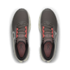 Men's On Running. Cloudmonster 3. Grey upper. Off White midsole. Top view.
