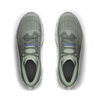 Men's On Running. Cloudmonster 3. Grey upper. Off White midsole. Top view.