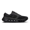Men's On Running Cloudrunner 3. Black upper. Black midsole. Lateral view.