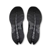 Men's On Running Cloudrunner 3. Black upper. Black midsole. Bottom view.