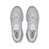 Men's On Running Cloudrunner 3. Light Grey upper. White midsole. Top view.