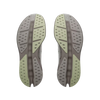 Women's On Running. Cloudsurfer Max. Light Grey upper. Grey midsole. Bottom view.