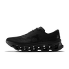 Women's On Running. Cloudmonster 3. Black upper. Black midsole. Medial view.