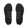 Women's On Running. Cloudmonster 3. Black upper. Black midsole. Bottom view.