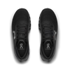 Women's On Running. Cloudmonster 3. Black upper. Black midsole. Top view.
