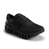Women's On Running. Cloudmonster 3. Black upper. Black midsole. Lateral view.