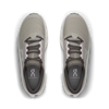 Women's On Running. Cloudmonster 3. Grey upper. Off White midsole. Top view.