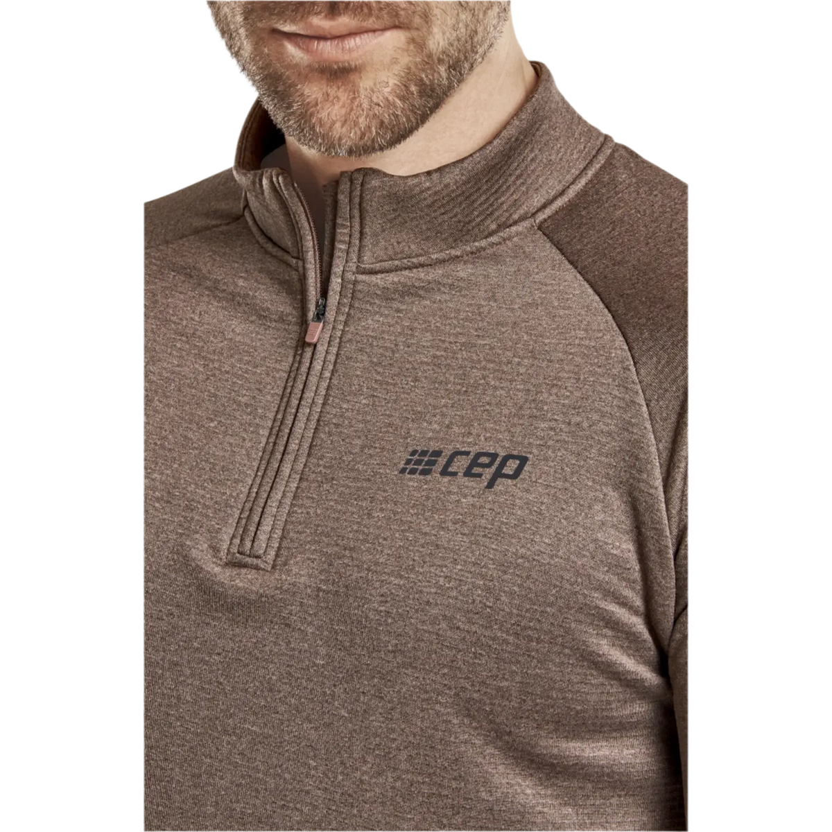 CEP Men's Cold Weather Quarter Zip Brown
