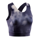 CEP Run Bloom Crop Top Women's Blue/White