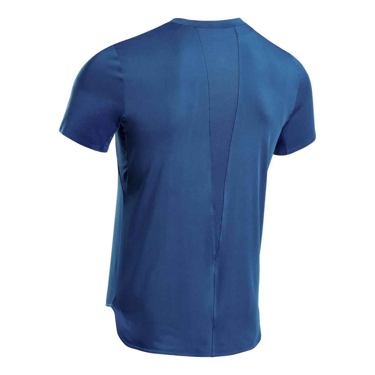 Men's CEP Run Shirt. Blue. Rear view.