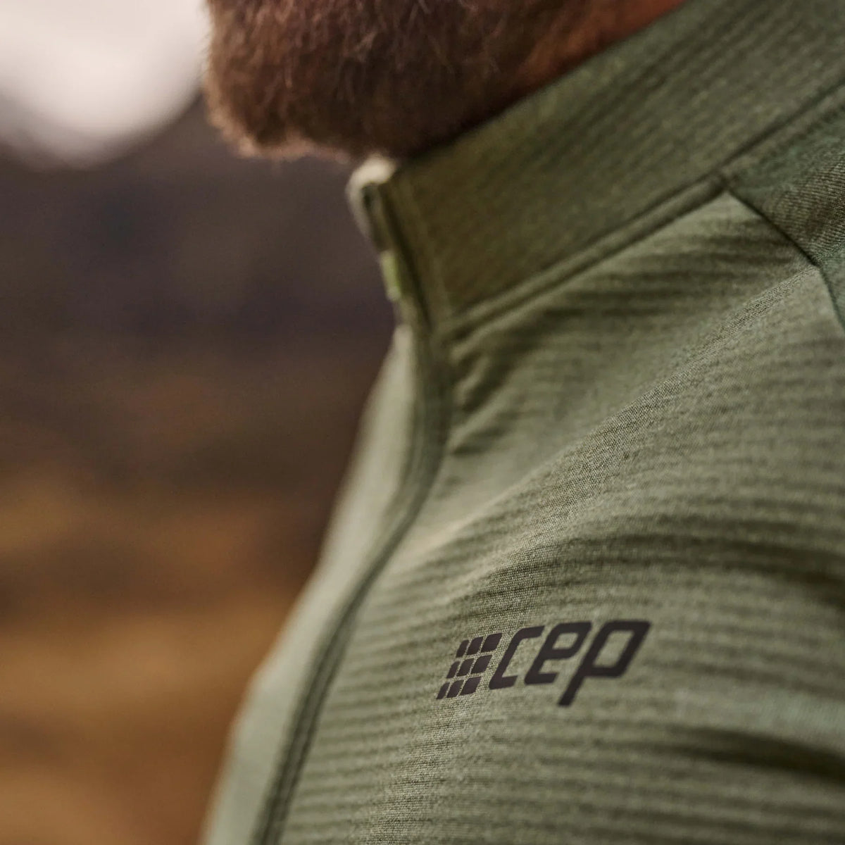 CEP Men's Cold Weather Quarter Zip Green