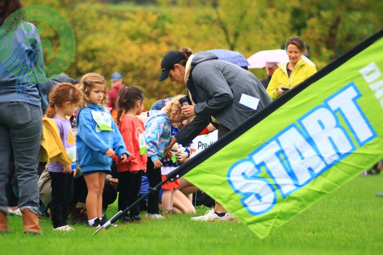 Children preparing to start Healthy Kids Running Series in Binghamton