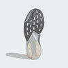 Men's Adidas Adizero EVO SL. Silver upper. Silver midsole. Bottom view.
