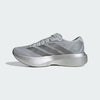 Men's Adidas Adizero EVO SL. Silver upper. Silver midsole. Medial view.
