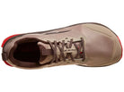 Men's Altra Lone Peak 9. Brown upper. Black midsole. Top view.