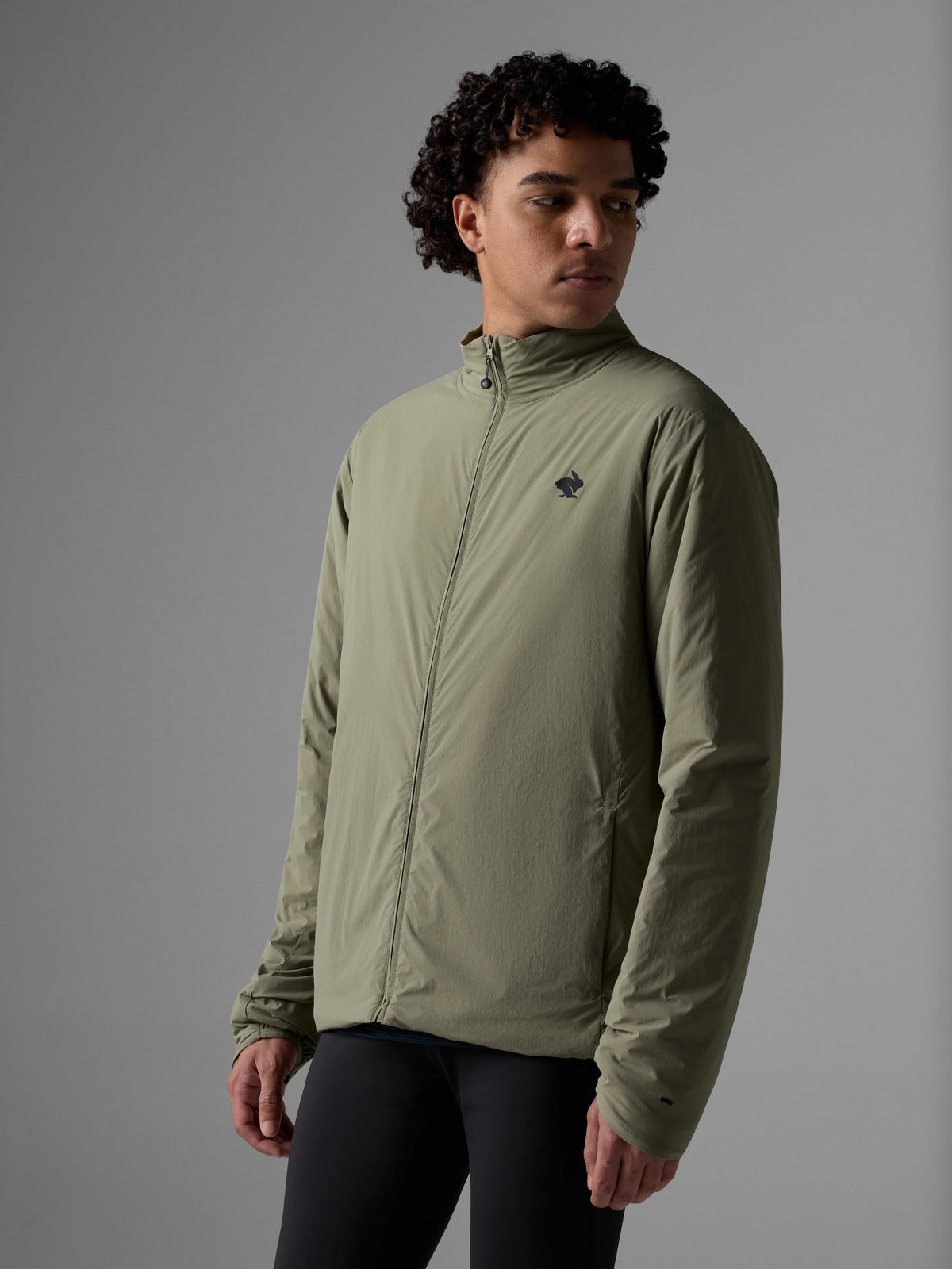 Men's rabbit Warm Up n' Go Jacket. Light Brown.