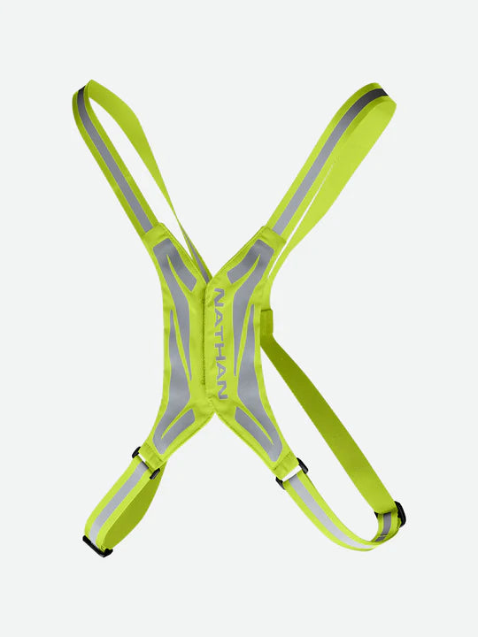 Nathan HyperNight Reflective Vest. Yellow. Front view.