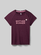 Women's rabbit EZ Tee Short Sleeve in Mauve Mother Runner, front view