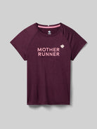 Women's rabbit EZ Tee Short Sleeve in Mauve Mother Runner, front view