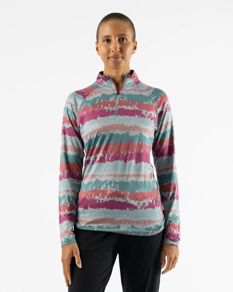 Women's rabbit EZ Zip 2.0. Multicolored pattern. Front view.
