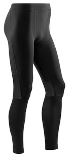Men's CEP Compression Tights. Black. Lateral view.
