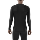 Men's CEP Ultralight Long Sleeve Shirt. Black. Rear view.
