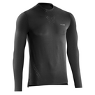 Men's CEP Ultralight Long Sleeve Shirt. Black. Front view.