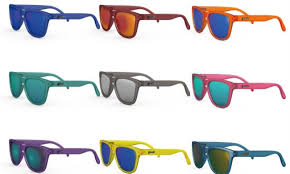 Goodr Sunglasses. OG. Multi Colors. Front/Lateral view.
