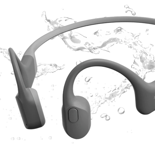 Shokz OpenRun Headphones Grey.