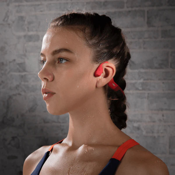 Shokz OpenRun Headphones Red.